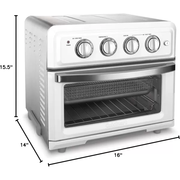 imageAir Fryer  Convection Toaster Oven by Cuisinart 71 Oven with Bake Grill Broil ampamp Warm Options Stainless Steel TOA60White
