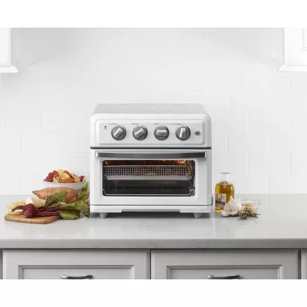 imageAir Fryer  Convection Toaster Oven by Cuisinart 71 Oven with Bake Grill Broil ampamp Warm Options Stainless Steel TOA60White