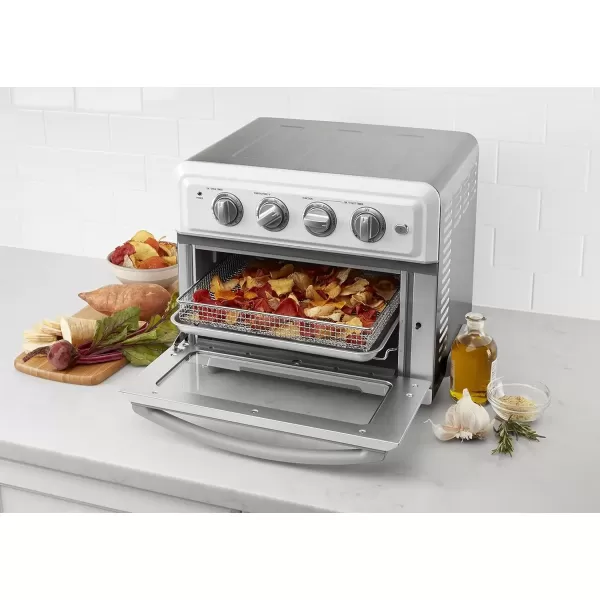 imageAir Fryer  Convection Toaster Oven by Cuisinart 71 Oven with Bake Grill Broil ampamp Warm Options Stainless Steel TOA60White
