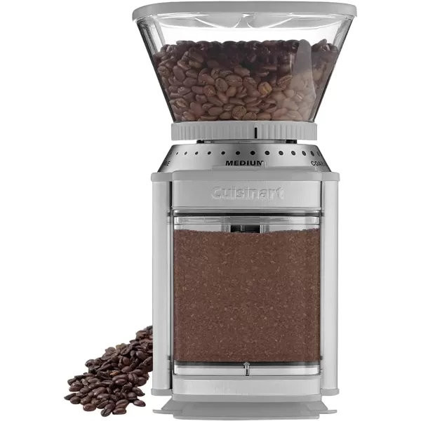 imageCUISINART Coffee Grinder Electric Burr OneTouch Automatic Grinder with18Position Grind Selector Stainless Steel DBM8P1Cool Gray