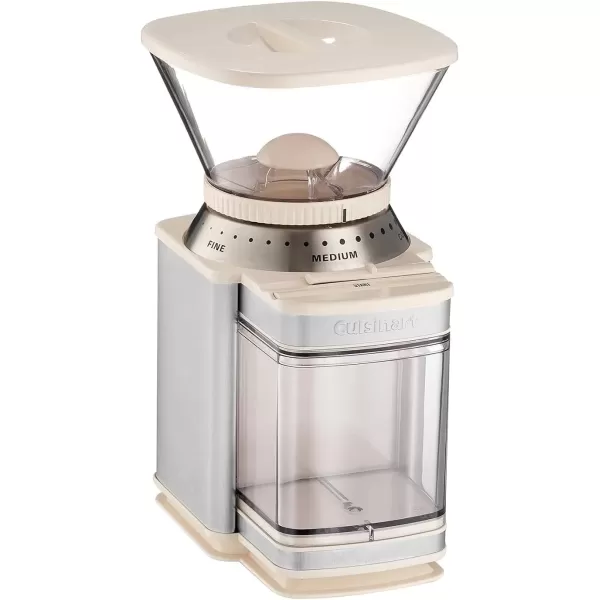 imageCUISINART Coffee Grinder Electric Burr OneTouch Automatic Grinder with18Position Grind Selector Stainless Steel DBM8P1Cream