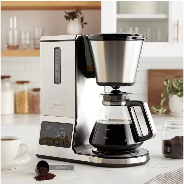 imageCuisinart  CPO850P1 Cuisinart CPO850 Coffee Brewer 8 Cup Stainless SteelPour Over Brewer with Glass Carafe