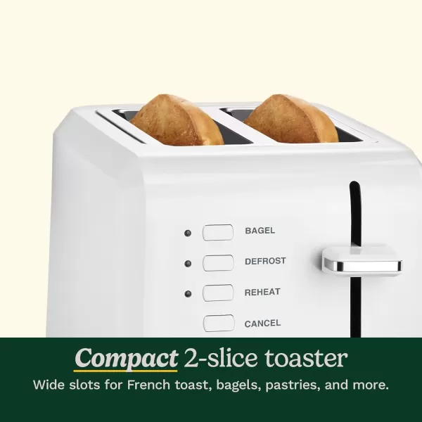 imageCuisinart 2Slice Toaster Compact White CPT122White