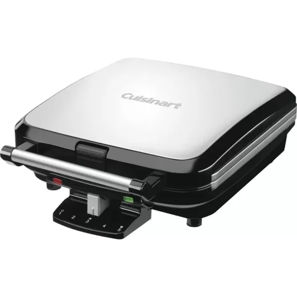 imageCuisinart 4Slice Belgian Waffle Maker Stainless SteelBlack WAF150P1Stainless SteelBlack