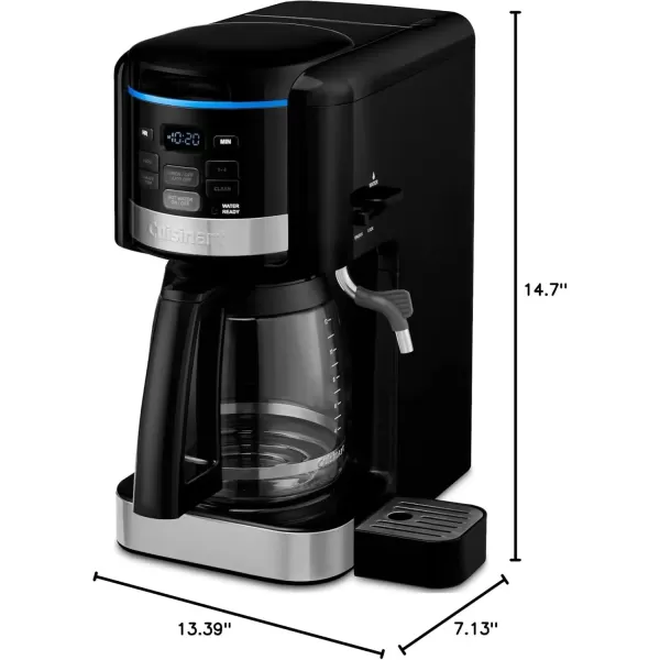 imageCuisinart CHW16 12Cup Programmable Coffeemaker ampamp Hot Water System New BlackNew Black