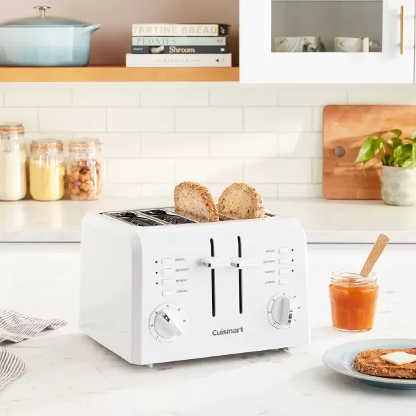 imageCuisinart CPT142P1 4Slice Compact Plastic Toaster White