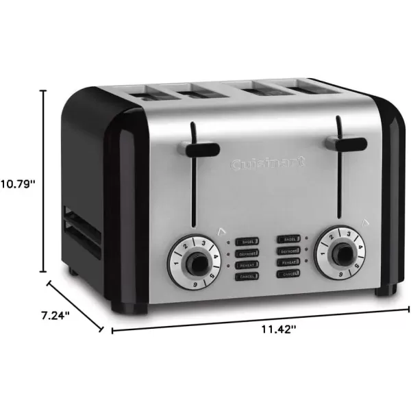 imageCuisinart CPT320P1 Compact 2Slice Toaster Brushed Stainless4Slice
