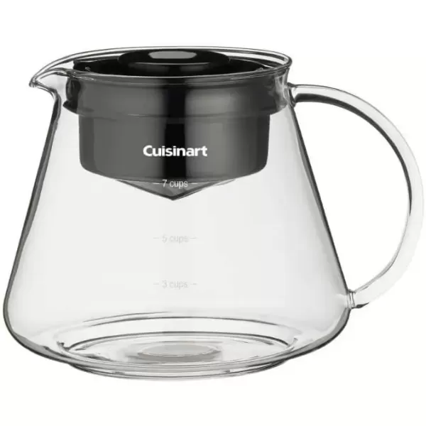 imageCuisinart DCB10P1 Automatic Cold Brew Coffeemaker with 7Cup Glass Carafe Silver and BlackSilver and Black