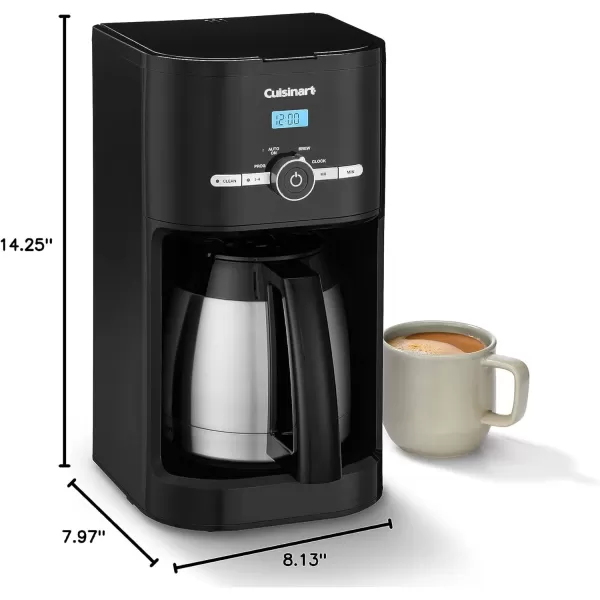 imageCuisinart DCC1120BK Classic 12Cup Programmable Coffeemaker BlackBlack Thermal