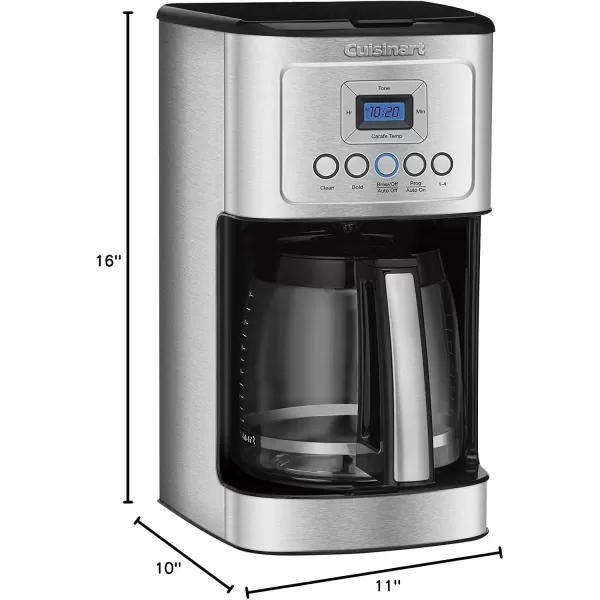 imageCuisinart DCC3200FR Perf Temp 14Cup Coffee Maker RenewedSilver
