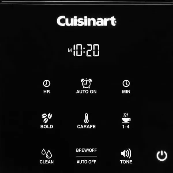 imageCuisinart DCCT20 14Cup Programmable Coffeemaker Touchscreen BlackCoffee Maker
