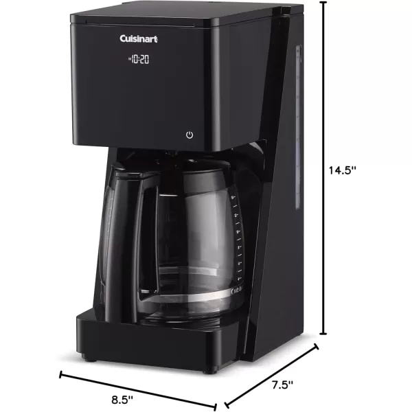 imageCuisinart DCCT20 14Cup Programmable Coffeemaker Touchscreen BlackCoffee Maker