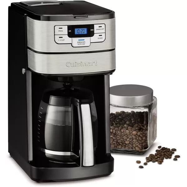 imageCuisinart DGB400 Automatic Grind and Brew 12Cup Coffeemaker with 14 Cup Setting and AutoShutoff BlackStainless SteelBlackStainless