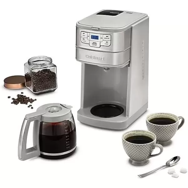 imageCuisinart DGB400 Automatic Grind and Brew 12Cup Coffeemaker with 14 Cup Setting and AutoShutoff BlackStainless SteelStainless Steel