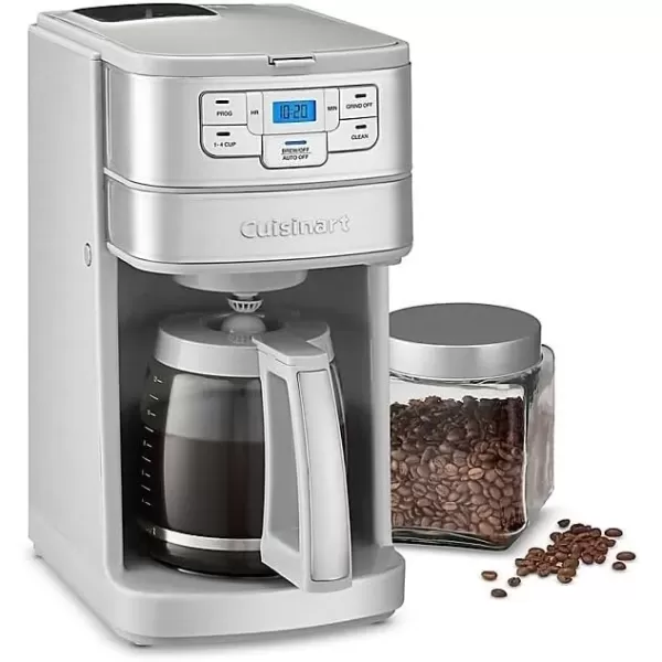 imageCuisinart DGB400 Automatic Grind and Brew 12Cup Coffeemaker with 14 Cup Setting and AutoShutoff BlackStainless SteelStainless Steel