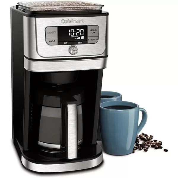 imageCuisinart DGB800 Fully Automatic Burr Grind ampamp Brew 12Cup Glass SilverStainless