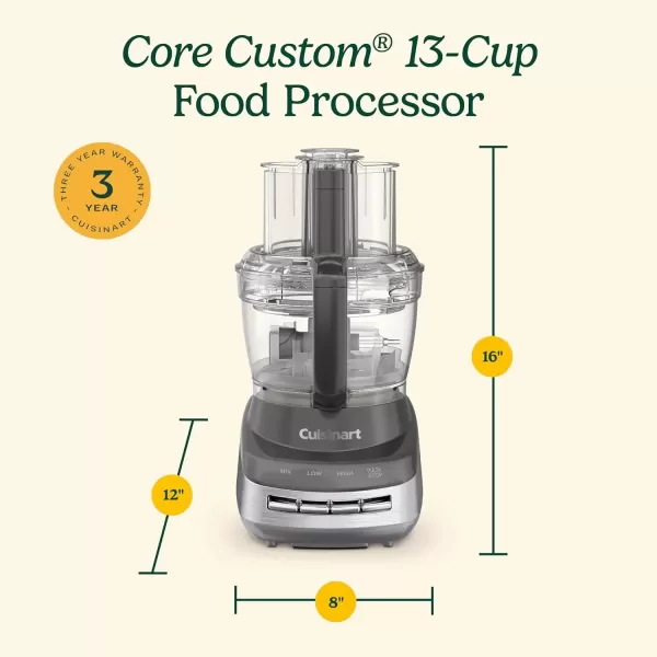 imageCuisinart FP110MB Core Custom 10Cup Multifunctional Food Processor Marine BlueAnchor Gray