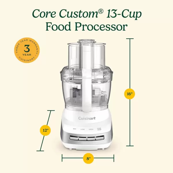 imageCuisinart FP110MB Core Custom 10Cup Multifunctional Food Processor Marine BlueWhite