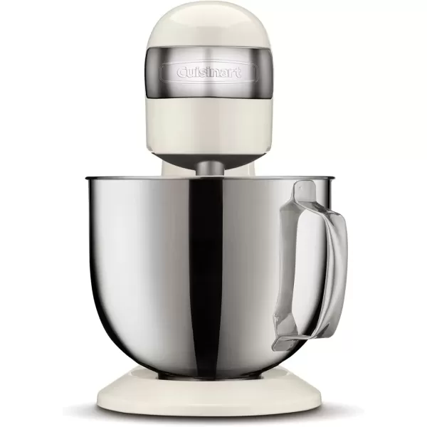 imageCuisinart SMD50CRM Precision Pro 55Quart Digital Stand Mixer with 12Speeds 3 Preprogrammed Food Prep Settings Mixing Bowl Chefs Whisk Flat Mixing Paddle Dough Hook and Splash Guard CreamCream