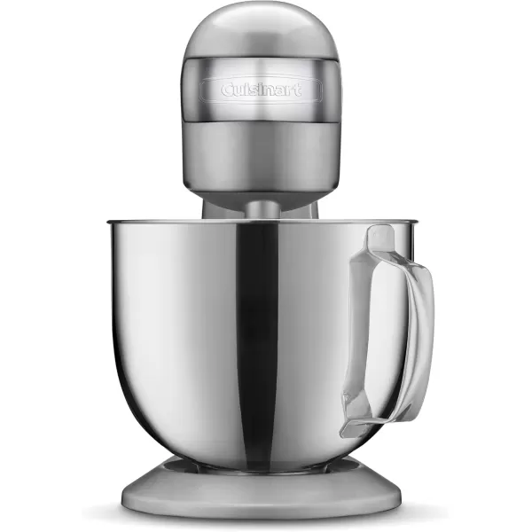 imageCuisinart SMD50CRM Precision Pro 55Quart Digital Stand Mixer with 12Speeds 3 Preprogrammed Food Prep Settings Mixing Bowl Chefs Whisk Flat Mixing Paddle Dough Hook and Splash Guard CreamBrushed Chrome