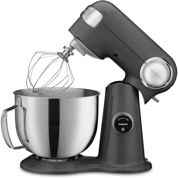 imageCuisinart SMD50GPH Precision Pro 55Quart Digital Stand Mixer with 12Speeds 3 Preprogrammed Food Prep Settings Mixing Bowl Whisk Flat Mixing Paddle Dough Hook and Splash Guard Graphite