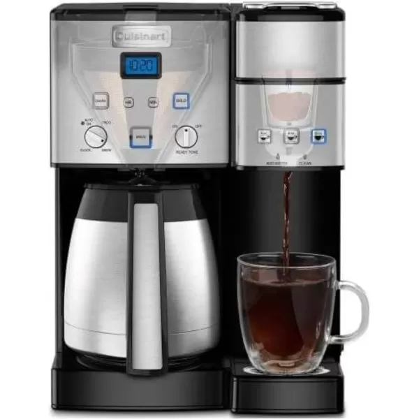 imageCuisinart SS20P1 Coffee Center 10Cup Thermal Coffeemaker and SingleServe Brewer Stainless SteelStainless
