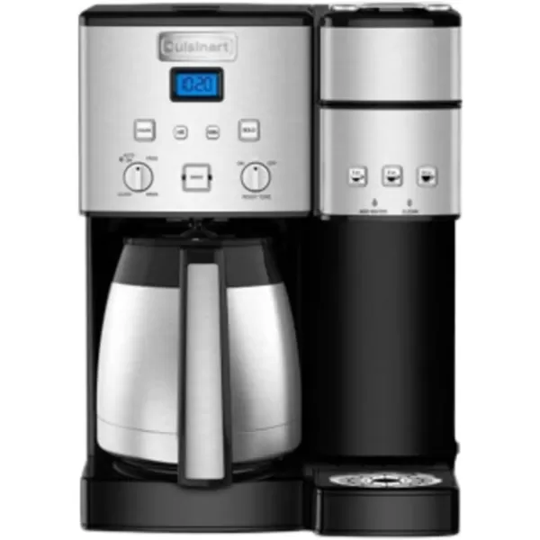 imageCuisinart SS20P1 Coffee Center 10Cup Thermal Coffeemaker and SingleServe Brewer Stainless SteelStainless