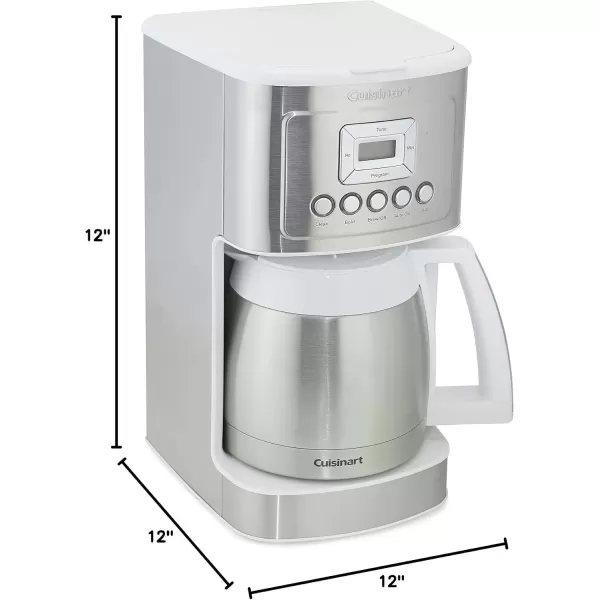 imageCuisinart Stainless Steel Coffee Maker 12Cup Thermal SilverWhite