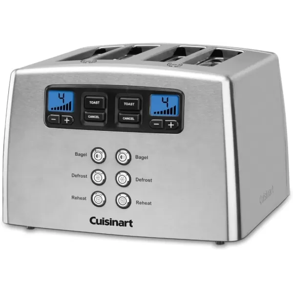 imageCuisinart Touch to Toast Leverless toaster 4Slice Brushed Stainless SteelBrushed Stainless Steel