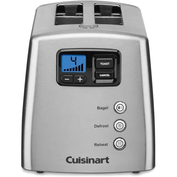 imageCuisinart Touch to Toast Leverless toaster 4Slice Brushed Stainless SteelBrushed Stainless Steel