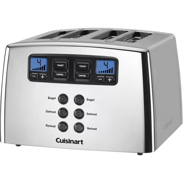 imageCuisinart Touch to Toast Leverless toaster 4Slice Brushed Stainless SteelPolished Chrome