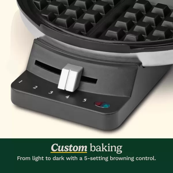 imageCuisinart WMRCAP2 Round Classic Waffle Maker Brushed StainlessSilverMaker