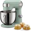 imageCuisinart Stand Mixer 12 Speed 55 Quart Stainless Steel Bowl Chefs Whisk Mixing Paddle Dough Hook Splash Guard w Pour Spout Periwinkle Blue SM50BLAgave Green