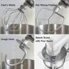 imageCuisinart Stand Mixer 12 Speed 55 Quart Stainless Steel Bowl Chefs Whisk Mixing Paddle Dough Hook Splash Guard w Pour Spout Periwinkle Blue SM50BLBlushing Coral