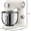 imageCuisinart Stand Mixer 12 Speed 55 Quart Stainless Steel Bowl Chefs Whisk Mixing Paddle Dough Hook Splash Guard w Pour Spout Periwinkle Blue SM50BLCoconut Cream