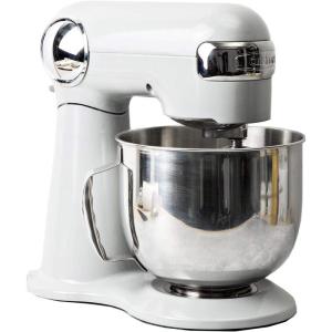 imageCuisinart Stand Mixer 12 Speed 55 Quart Stainless Steel Bowl Chefs Whisk Mixing Paddle Dough Hook Splash Guard w Pour Spout Periwinkle Blue SM50BLWhite Linen