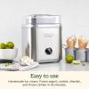 imageCuisinart Ice Cream Maker Machine for Frozen Yogurt Sorbet Gelato Ice Cream ampamp Frozen Drinks  Makes Treats in Minutes with Large Ingredient Spout for Mix ins Stainless SteelRed 2 Quart ICE30RBrushed Chrome