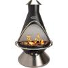 imageCuisinart COH600 Chimenea Propane Fire Pit Patio Heater with TipOver Safety Switch 8 lbs Lava Rocks Included 31quot x 31quot x 48quotChimenea Propane Fire Pit