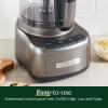 imageCuisinart 8 Cup Food Processor 350Watt Motor Medium to Fine Slicing Discs FP8SV SilverGunmetal