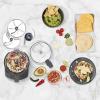 imageCuisinart 9Cup Continuous Feed Food Processor with Fine and Medium Reversible Shredding and Slicing Disc Universal Blade ContinuousFeed Attachment and InBowl Storage GrayAnchor Gray