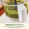 imageCuisinart 9Cup Continuous Feed Food Processor with Fine and Medium Reversible Shredding and Slicing Disc Universal Blade ContinuousFeed Attachment and InBowl Storage GrayWhite