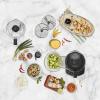 imageCuisinart 9Cup Continuous Feed Food Processor with Fine and Medium Reversible Shredding and Slicing Disc Universal Blade ContinuousFeed Attachment and InBowl Storage GrayBlack