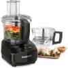 imageCuisinart 9Cup Continuous Feed Food Processor with Fine and Medium Reversible Shredding and Slicing Disc Universal Blade ContinuousFeed Attachment and InBowl Storage GrayBlack