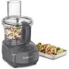 imageCuisinart 9Cup Continuous Feed Food Processor with Fine and Medium Reversible Shredding and Slicing Disc Universal Blade ContinuousFeed Attachment and InBowl Storage GrayAnchor Gray