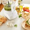 imageCuisinart 9Cup Continuous Feed Food Processor with Fine and Medium Reversible Shredding and Slicing Disc Universal Blade ContinuousFeed Attachment and InBowl Storage GrayWhite