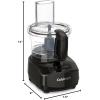 imageCuisinart 9Cup Continuous Feed Food Processor with Fine and Medium Reversible Shredding and Slicing Disc Universal Blade ContinuousFeed Attachment and InBowl Storage GrayBlack