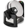 imageCuisinart WAFF30 Round Flip Belgian Waffle Maker BlackSilver 1 inch thickNew BlackStainless