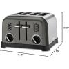 imageCuisinart CPT180BKS Classic 4Slice Toaster BlackStainless Steel