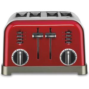 imageCuisinart CPT180MRP1 Metal Classic 4Slice Toaster Metallic Red