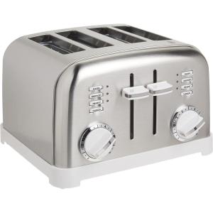 imageCuisinart CPT180WP1 4Slice Metal Classic Toaster WhiteStainless Steel